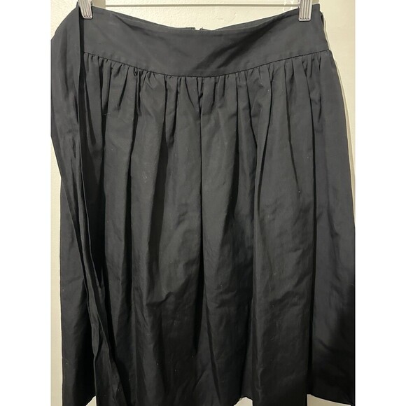 Kate Spade New York Skirt The Rules Linen Cotton Midi Tie Back Ruffle Womens 6 - Picture 2 of 8